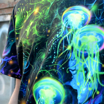 Jellyfish Blacklight UV active T-shirt - Artrama