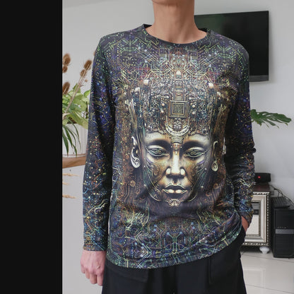 Buddha state Mind Processor Blacklight UV active Long sleeve