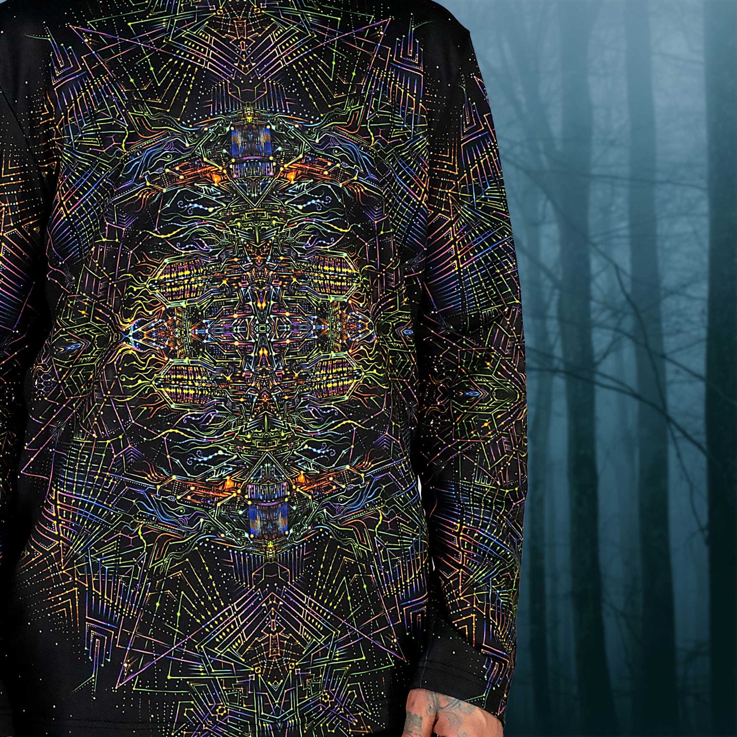 Spaceport Long sleeve UV-active Blacklight - Artrama