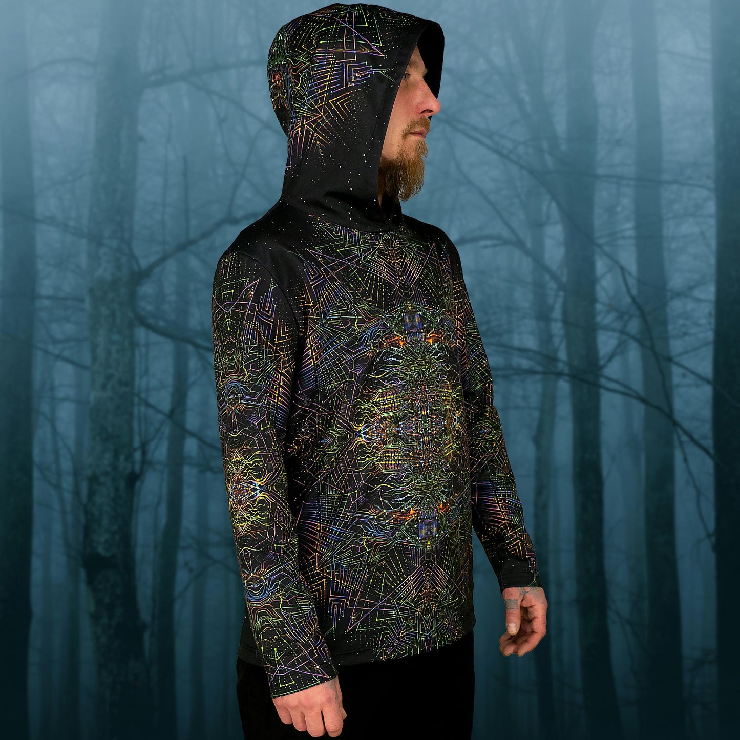 Spaceport Long sleeve UV-active Blacklight - Artrama