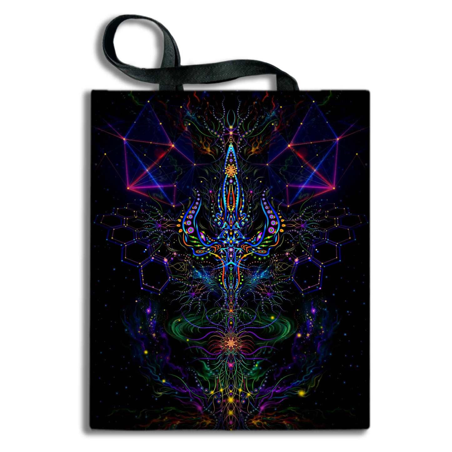 Trishula Blacklight UV active shopper bag