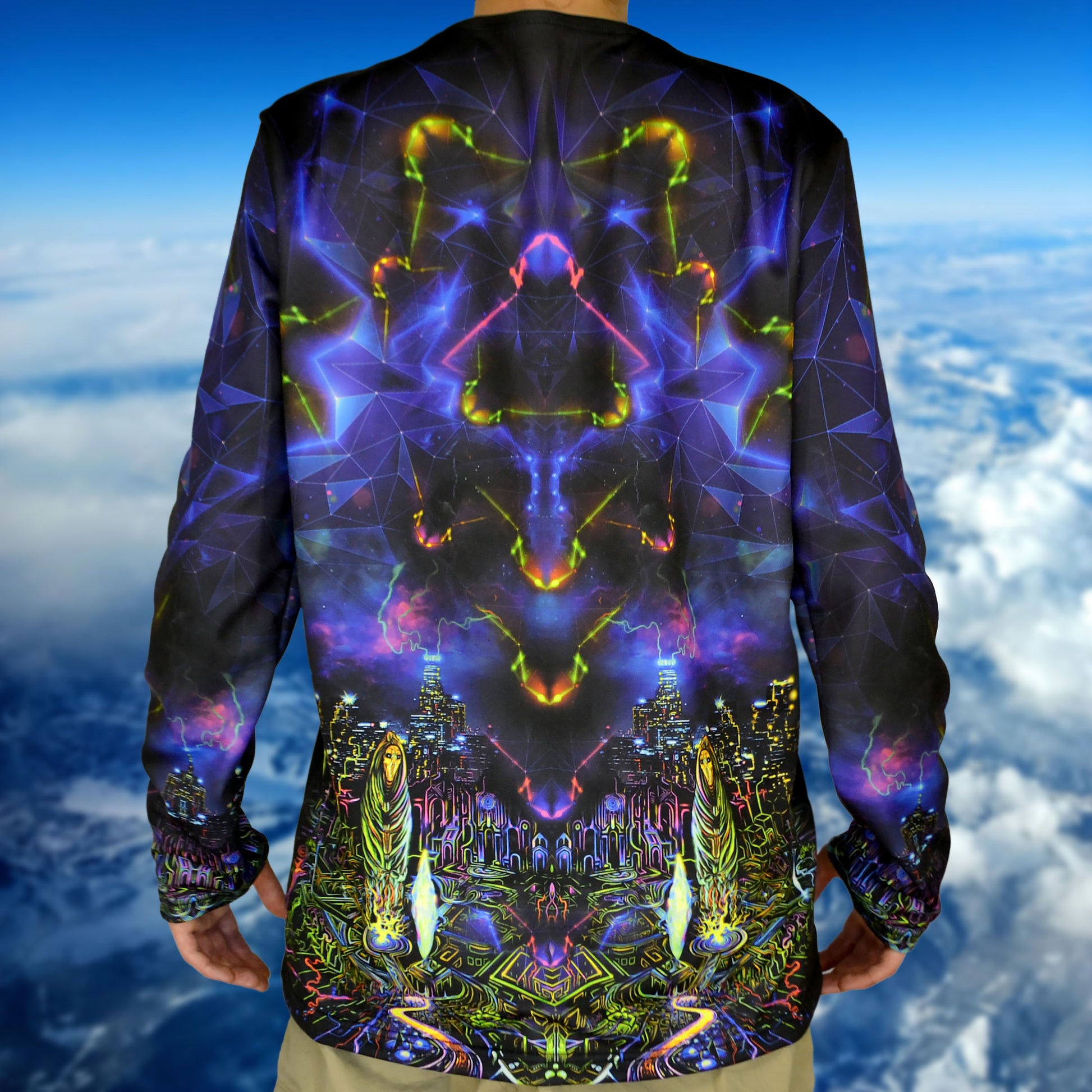 Yggdrasil Long sleeve UV-active Blacklight - Artrama